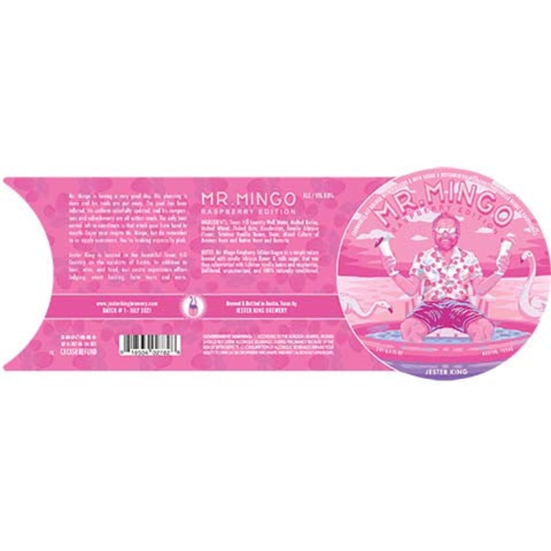 Jester King Mr. Mingo Raspberry Edition Farmhouse Ale 750ML BTL