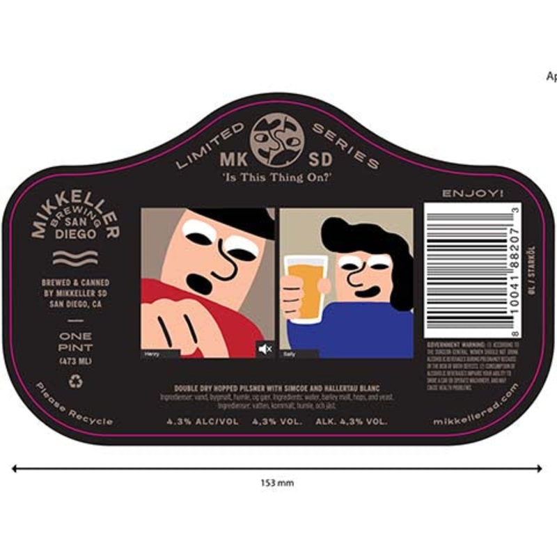 Mikkeller 'Is This Thing On?' 16OZ SINGLE CAN