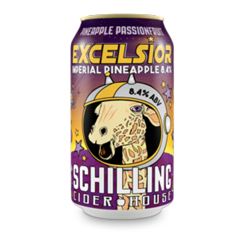 Schilling Cider Excelsior Pineapple 24 - 12oz Cans, 6 Pack