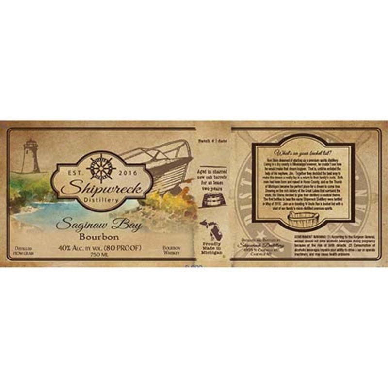 Shipwreck Saginaw Bay Bourbon Whiskey 16OZ SINGLE CAN