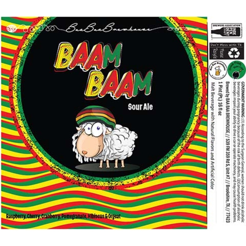 Baa Baa Baam Baam Sour Ale 16OZ SINGLE CAN