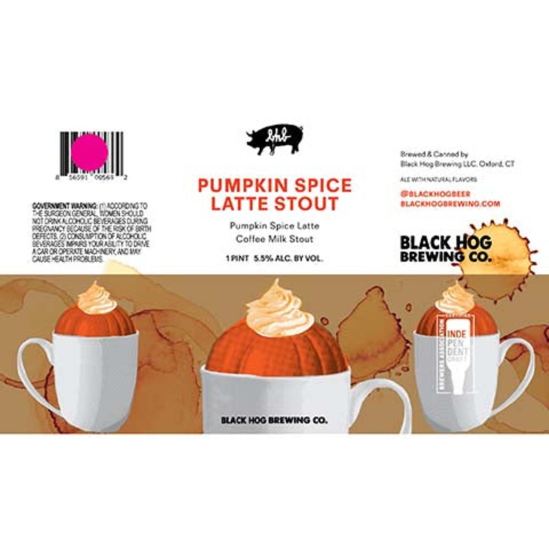 Black Hog Pumpkin Spice Latte Stout 16OZ SINGLE CAN