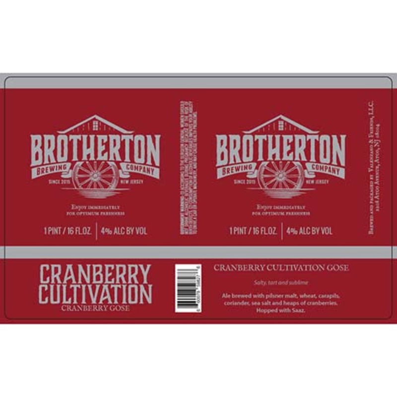 Brotherton Cranberry Cultivation Gose Ale 16OZ SINGLE CAN