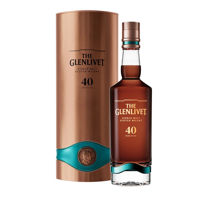 GLENLIVET 40YR SINGLE MALT SCOTCH WHISKY 700ML @ Sage Hill [1057133] 700 ml