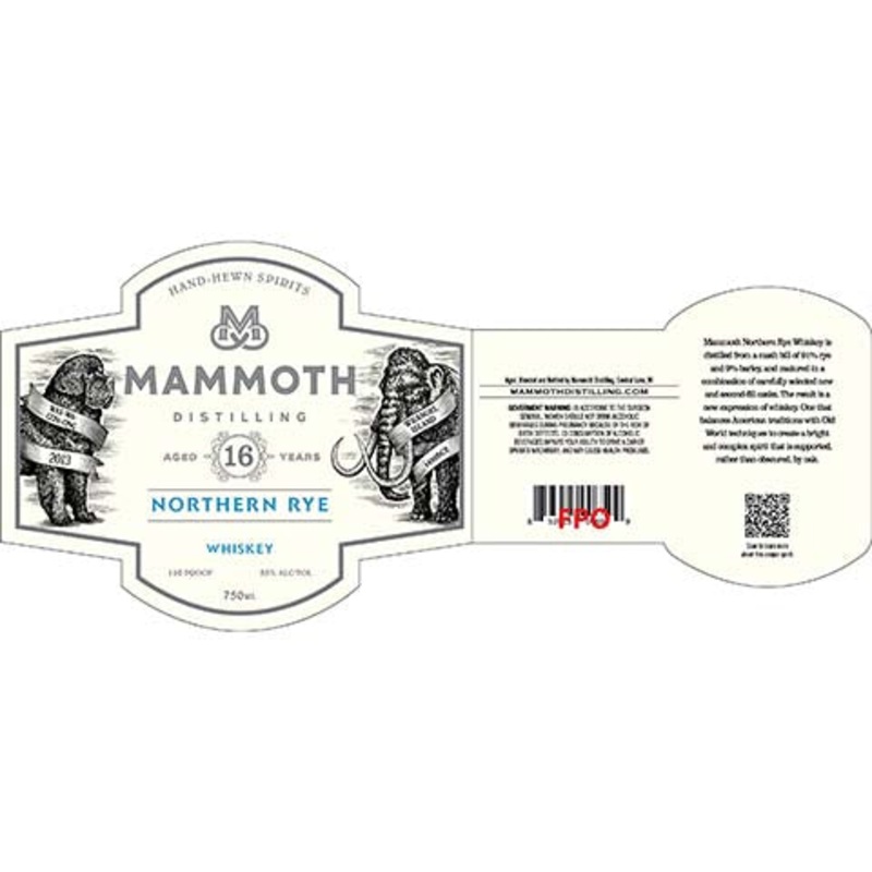 Mammoth Aged 16 Years Northern Rye Whiskey 750ML BTL