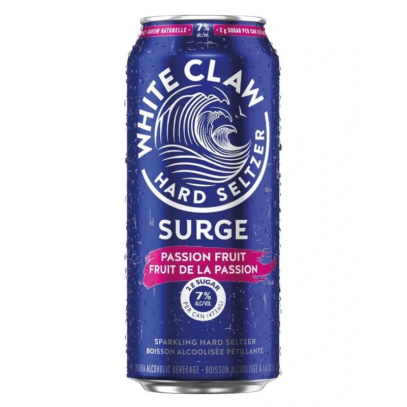 WHITE CLAW HARD SELTZER SURGE PASSION FRUIT 473ML CAN @ Emerald Hills [1056597] 473 ml