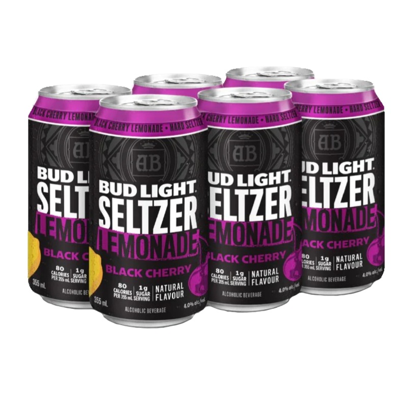 BUD LIGHT SELTZER LEMONADE BLACK CHERRY 355ML 6PK CAN @ Sage Hill [1033871] 2130 ml