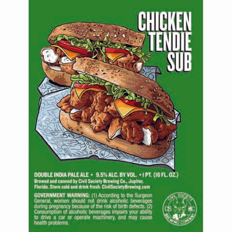 Civil Society Chicken Tendie Sub DIPA 16OZ SINGLE CAN