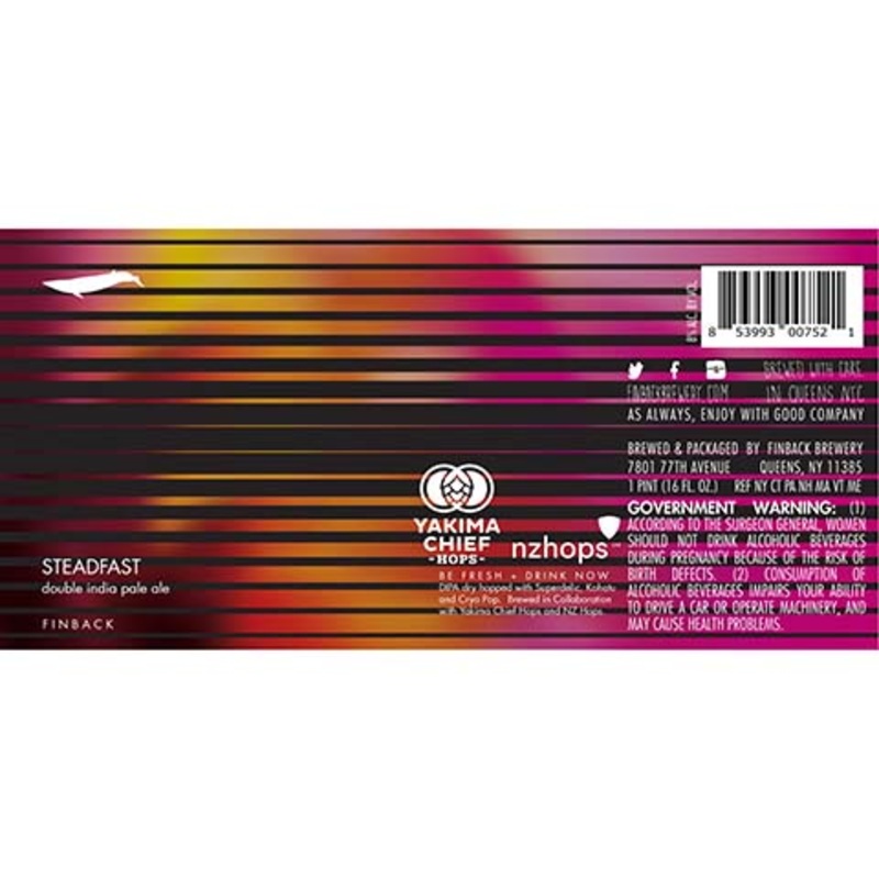 Finback Steadfast DIPA 16OZ SINGLE CAN