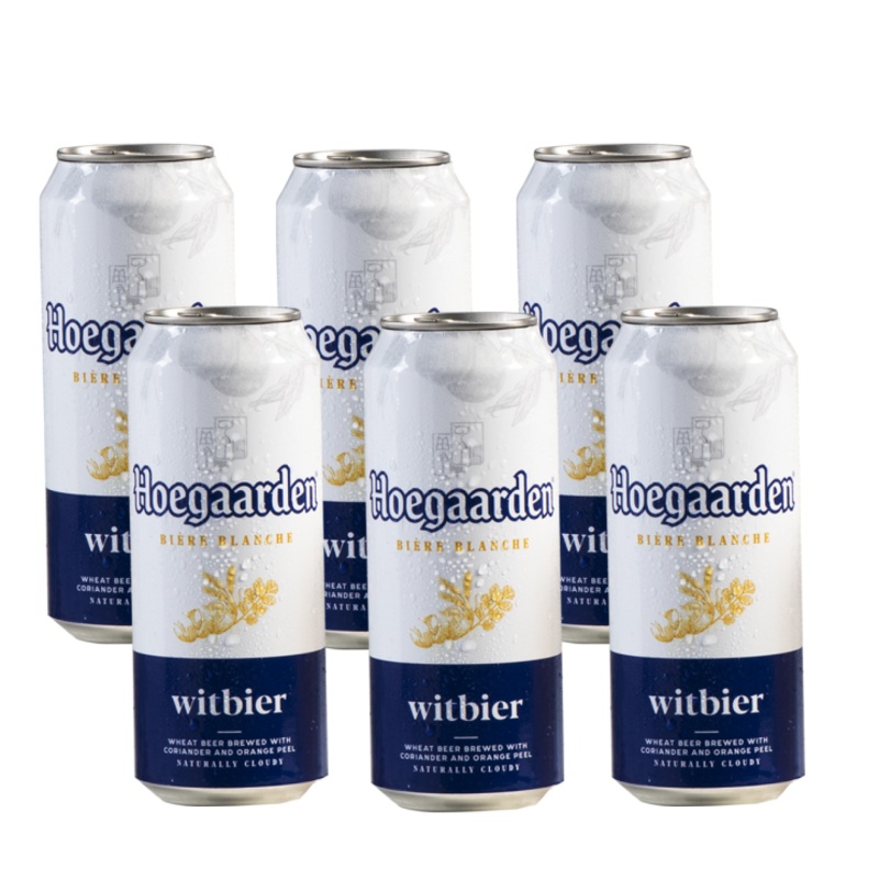 Hoegaarden White Beer 500ml Can x6