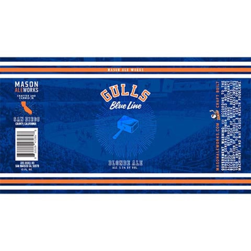 Mason Aleworks Gulls Blue Line Blonde Ale 12OZ SINGLE CAN
