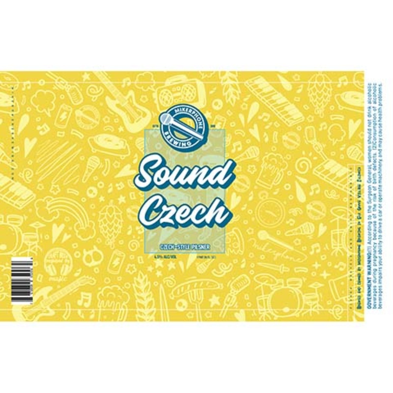Mikerphone Sound Czech Pilsner 16OZ SINGLE CAN