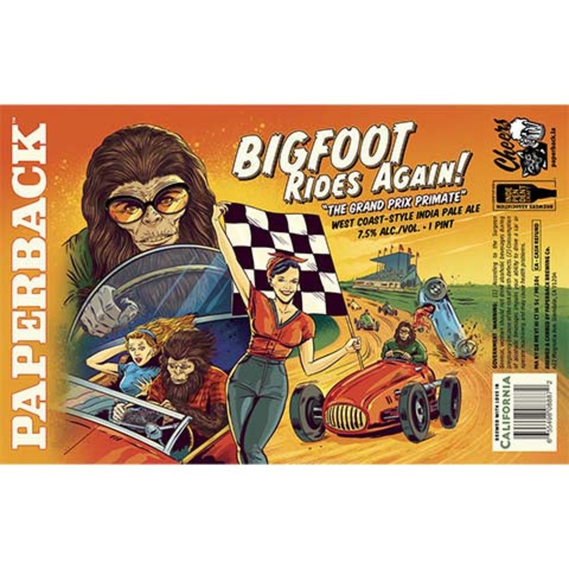 Paperback Bigfoot Rides Again! IPA 16OZ SINGLE CAN