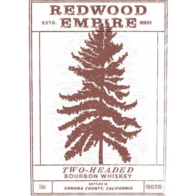 Redwood Empire Two-Headed Bourbon Whiskey 750ML BTL