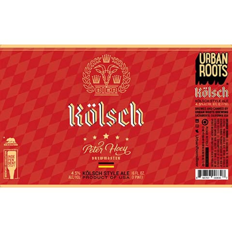 Urban Roots Kolsch 16OZ SINGLE CAN