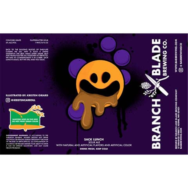 Branch and Blade Sack Lunch Sour Ale 16OZ SINGLE CAN