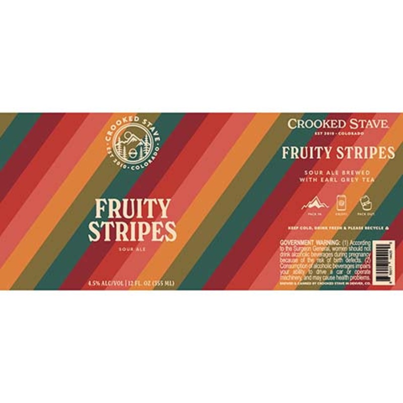 Crooked Stave Fruity Stripes Sour Ale 12OZ SINGLE CAN