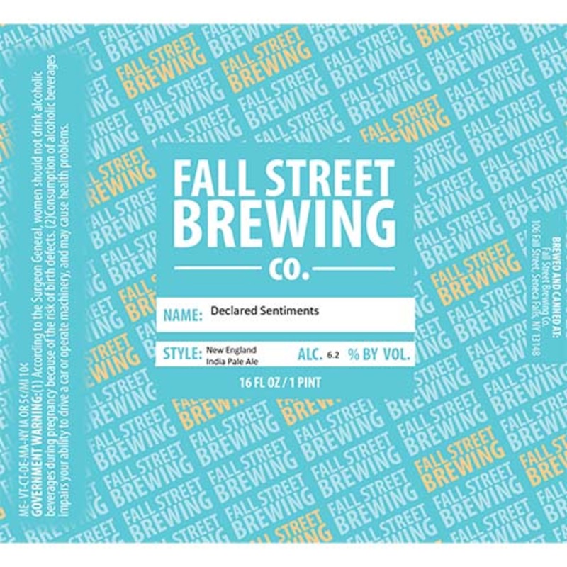 Fall Street Declared Sentiments New England IPA 16OZ SINGLE CAN