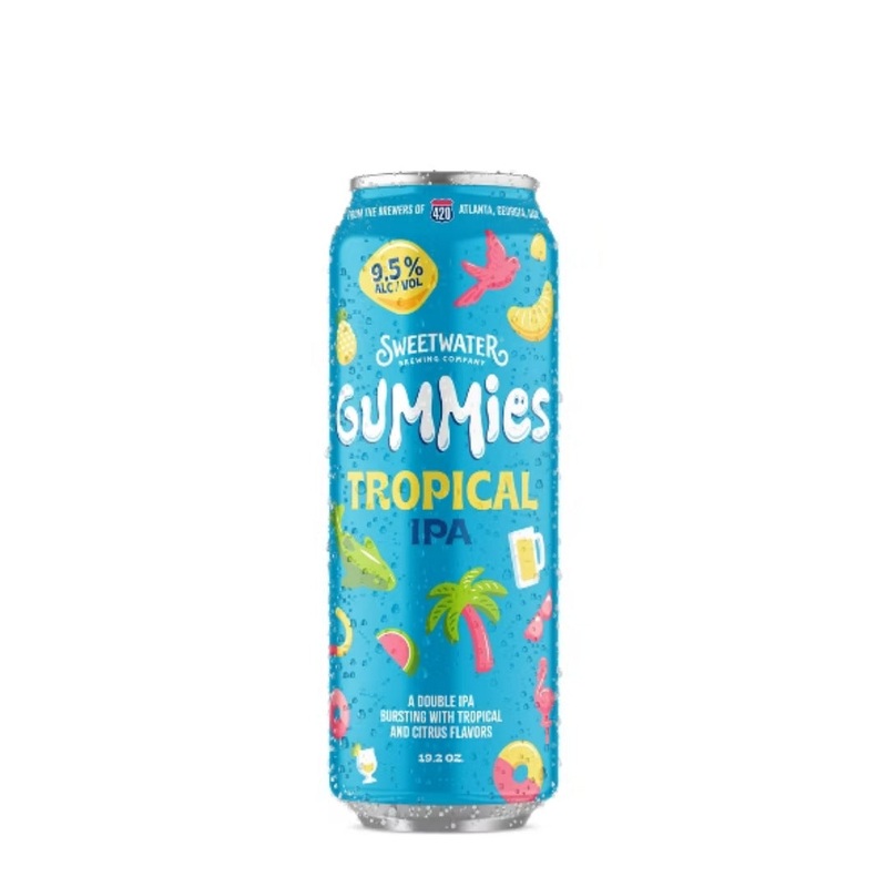 SweetWater Brewing Gummies Tropical IIPA Beer 19.2 fl oz
