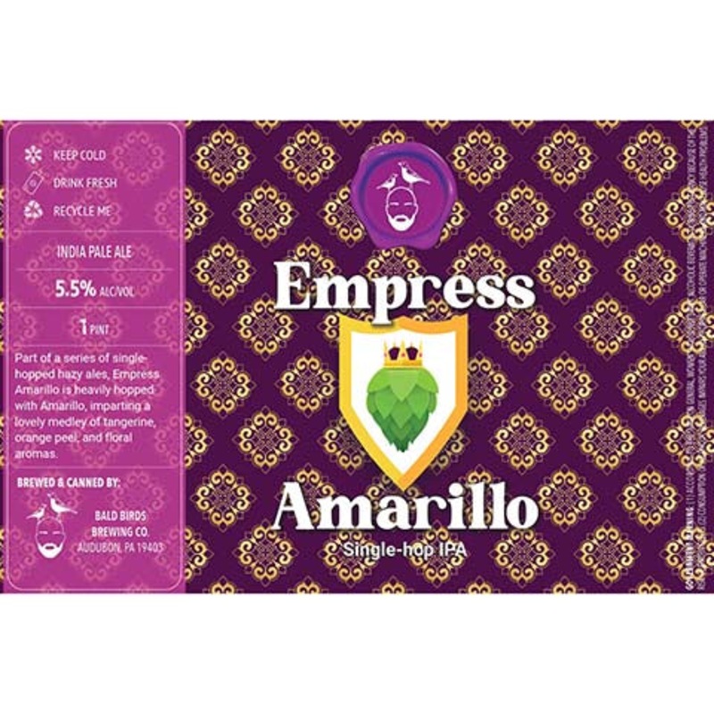 Bald Birds Empress Amarillo Single-Hop IPA 16OZ SINGLE CAN