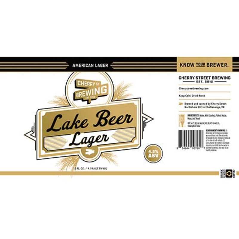 Cherry St Lake Beer Lager 12OZ SINGLE CAN