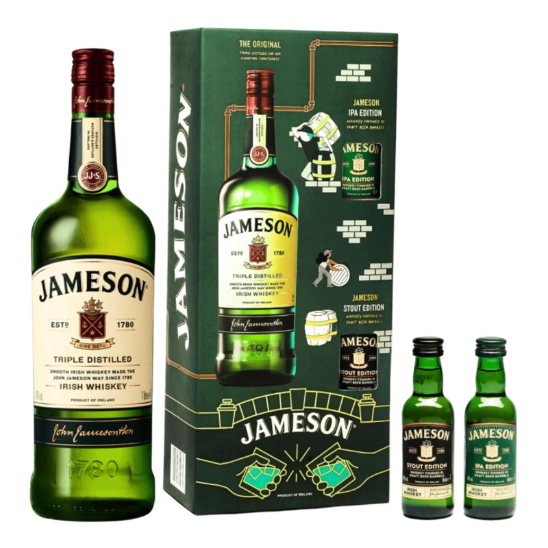 Jameson Original  Irish Whiskey 1L Gift Pack
