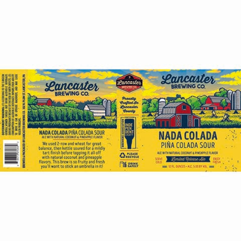 Lancaster Nada Colada Pia Colada Sour Ale 12OZ SINGLE CAN