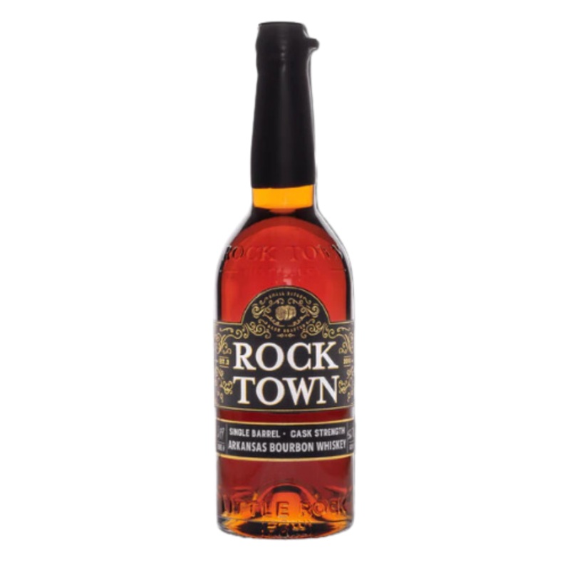 Rock Town Single Barrel Cask Strength Arkansas Bourbon Whiskey Arkansas Barley