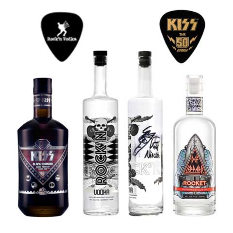 Rockstar Signed Gift Box Set Single Signed Bottle Bundle