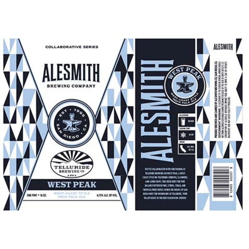 AleSmith West Peak IPA 16OZ SINGLE CAN