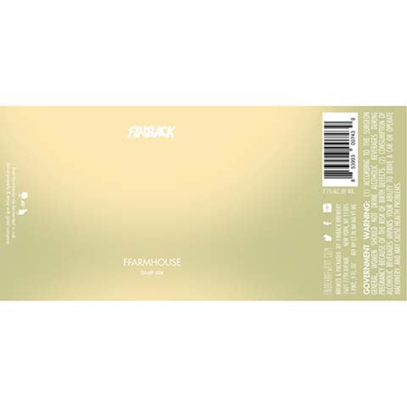 Finback Ffarmhouse Brett Ale 16OZ SINGLE CAN