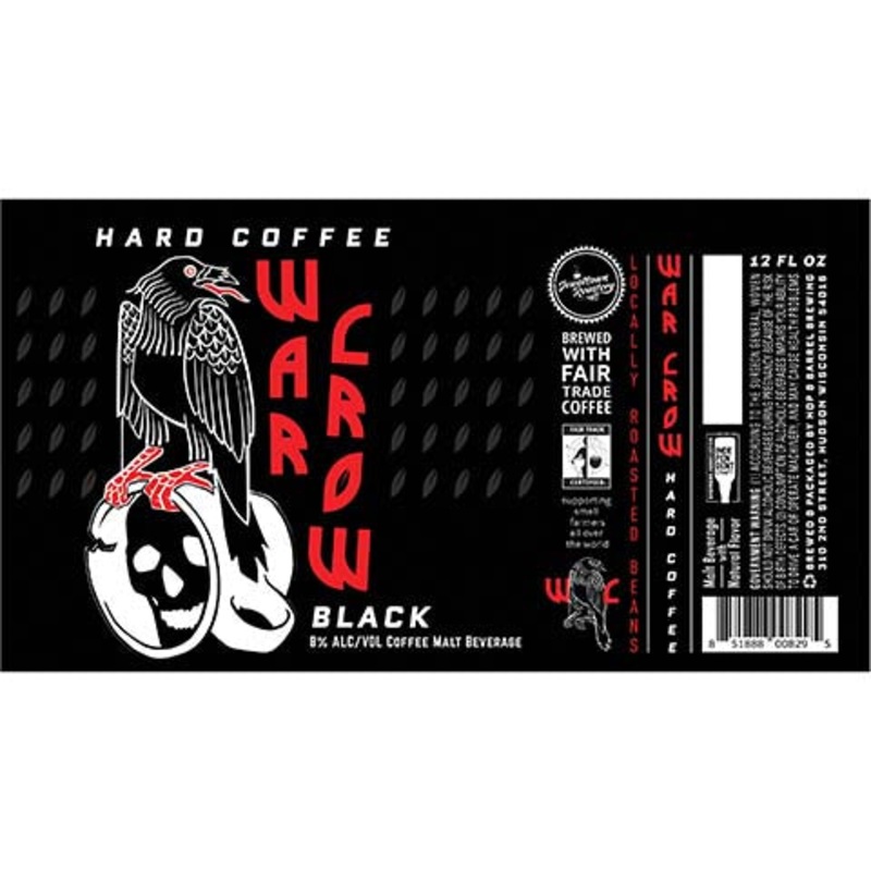 Hop & Barrel War Crow  Black Hard Coffee 12OZ SINGLE CAN