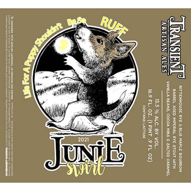 Transient Artisan Ales Junie Swirl Imperial Rye Stout 500ML BTL