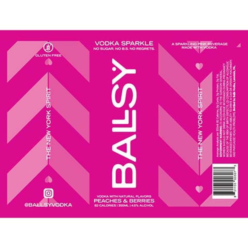 Ballsy Vodka Sparkle 355ML BTL