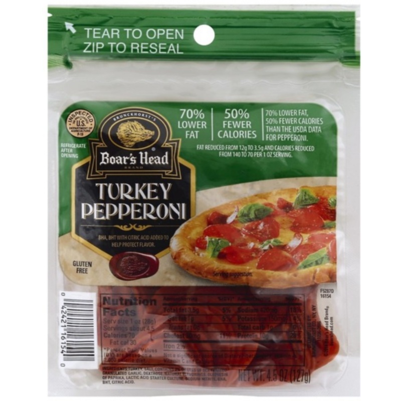 Boar's Head Turkey Pepperoni Slices