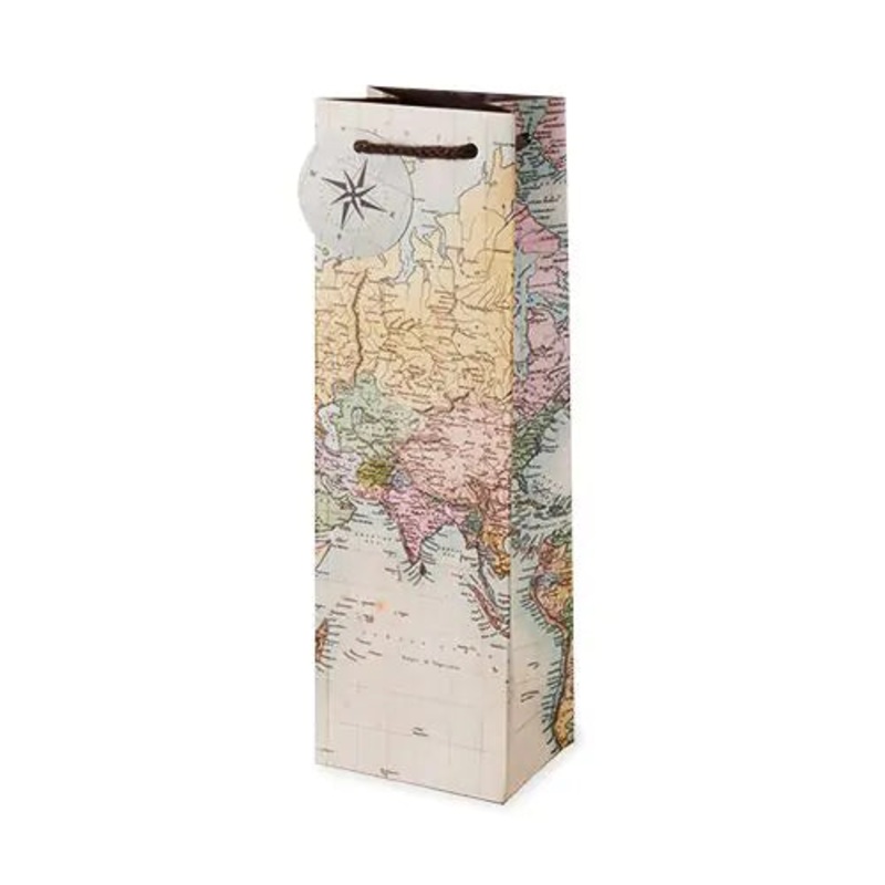 CAKEWALK VINTAGE WORLD MAP GIFT BAG @ Kelowna [1047916] ml