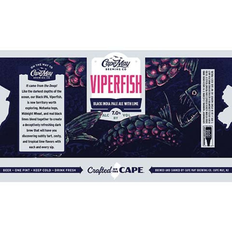 Cape May Viperfish Black IPA 16OZ SINGLE CAN