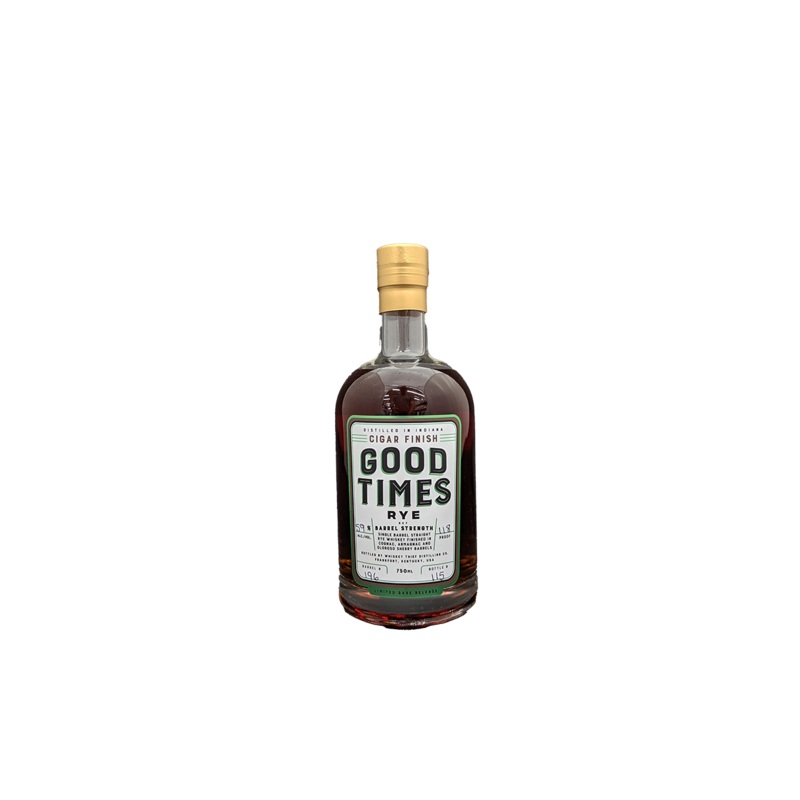 Cigar Finish Good Times Barrel Strength Rye Whiskey 750ML