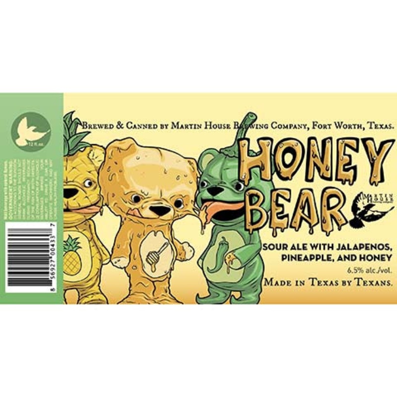 Martin House Honey Bear Sour Ale 12OZ SINGLE CAN