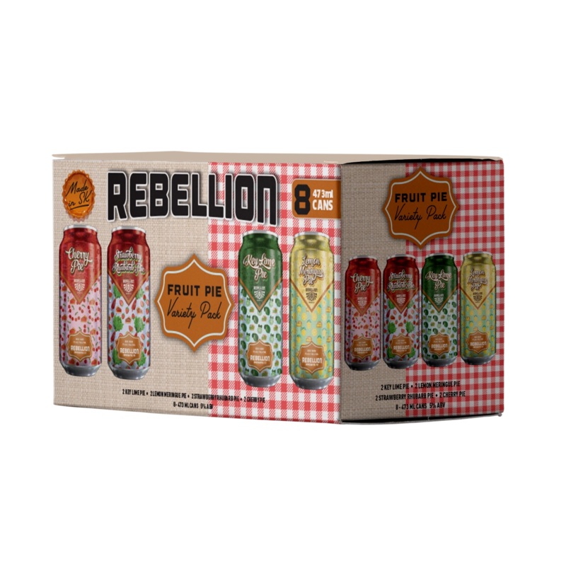REBELLION FRUIT PIE VARIETY PACK 473ML 8PK CAN @ Signal Hill [1047630] 3784 ml