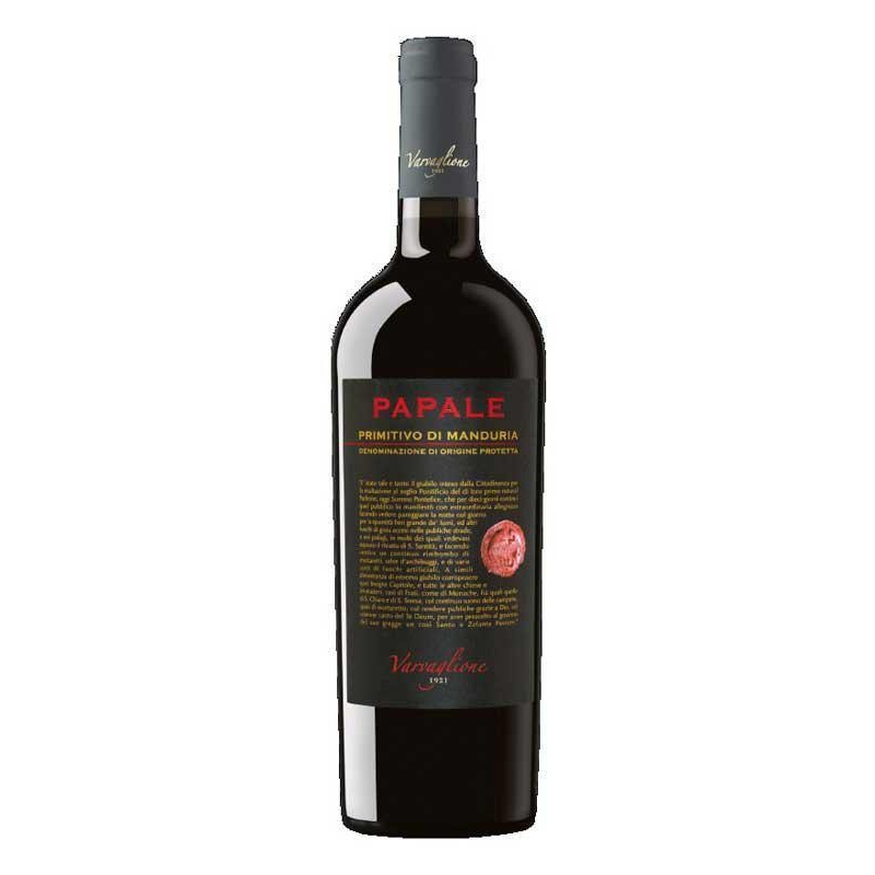 Red Wine Papale 750ml Primitivo Di Manduria 2016
