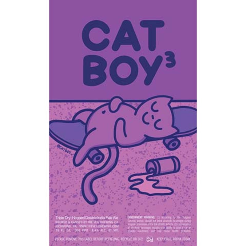 The Veil Cat Boy3 DIPA 16OZ SINGLE CAN