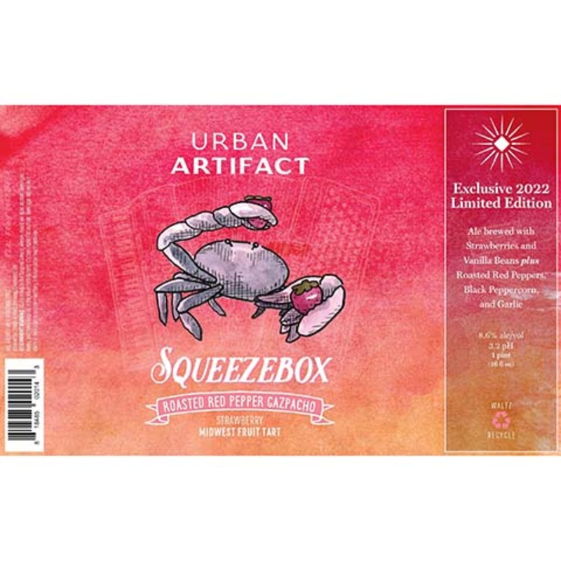 Urban Artifact Squeezebox Fruit Tart Ale 16OZ SINGLE CAN