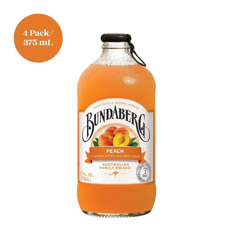 Bundaberg Peach Soda 4pk 375mL