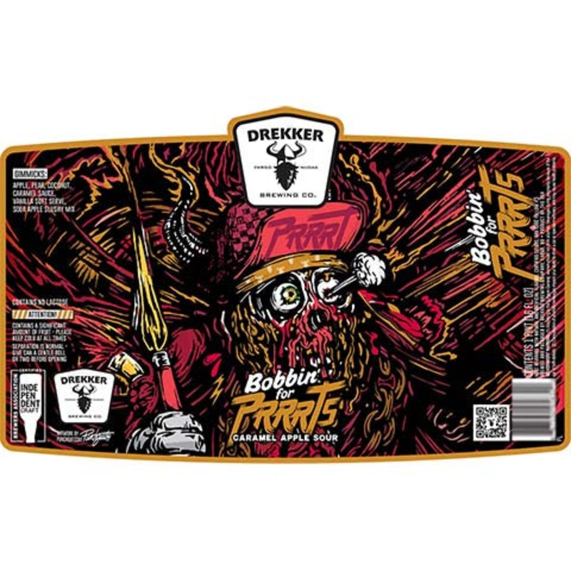 Drekker Bobbin' for Prrrts Caramel Apple Sour 16OZ SINGLE CAN