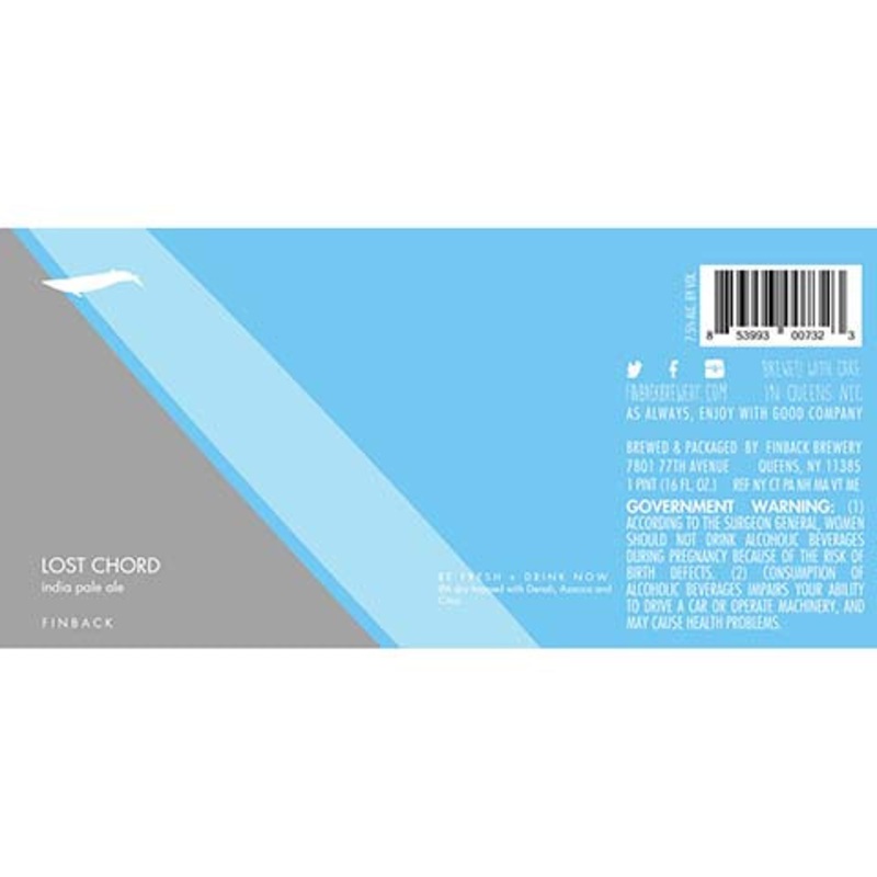 Finback Lost Chord IPA 16OZ SINGLE CAN