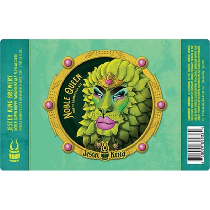 Jester King Noble Queen Hoppy Farmhouse Ale 16OZ SINGLE CAN