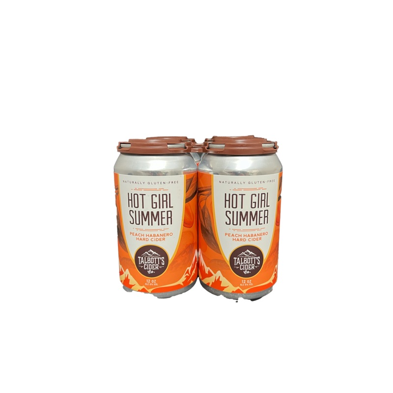 Talbotts Cider Hot Girl Summer 4 Pack Cans
