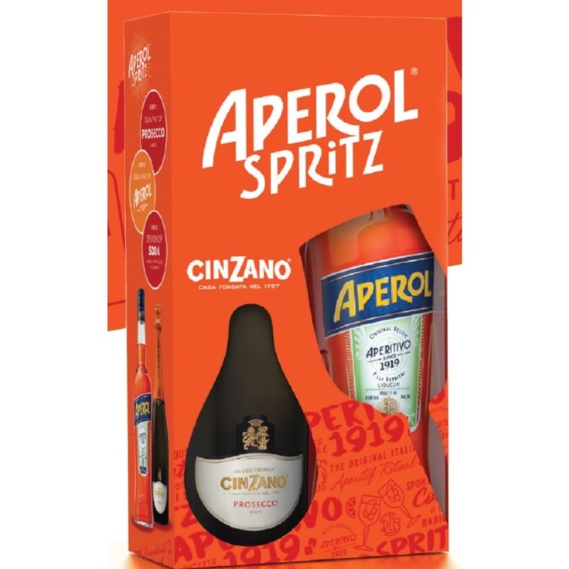 Campari America Spritz Pack Combo 1 Each Aperol Aperitivo 22 & Cinzano Prosecco Dry 750ML 750ML