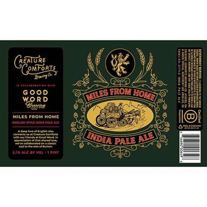 Creature Comforts Miles From Home IPA 16OZ SINGLE CAN